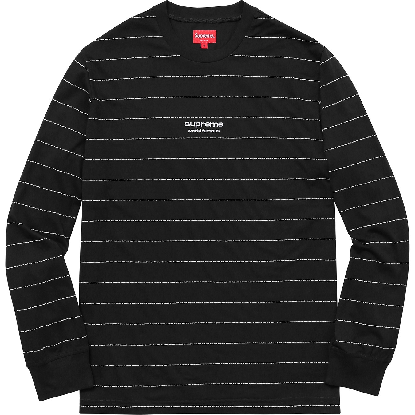 Logo Stripe L/S Top view 7